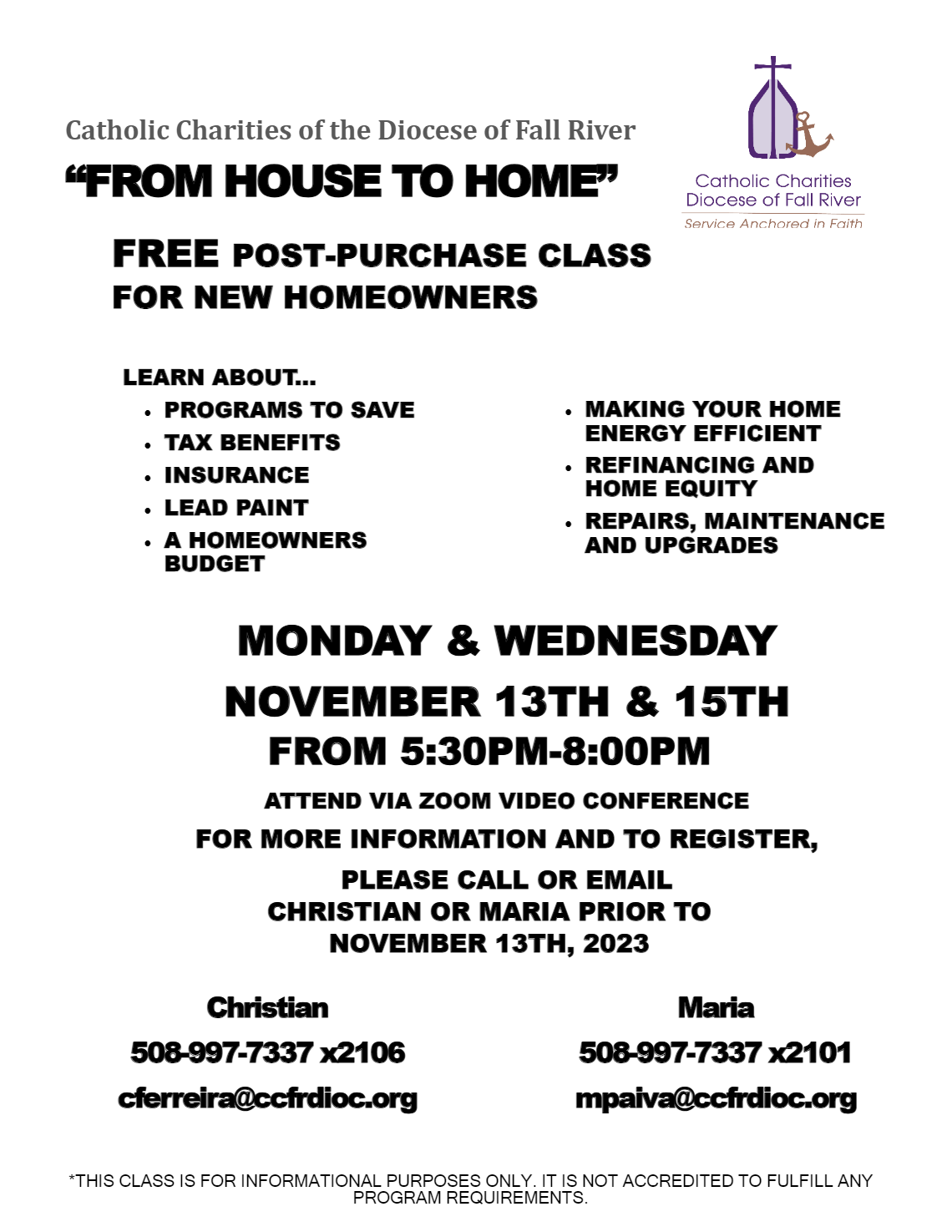 From House to Home Free Post Purchase Class 2 Day Zoom Event Session 1