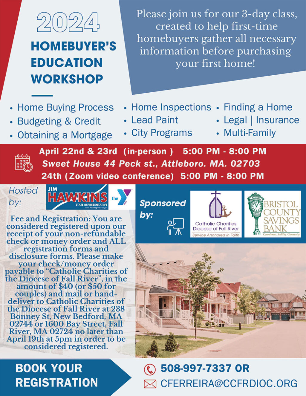 3-Day Class Homebuyers Education Workshop April 22 & 23 in-person and April via Zoom