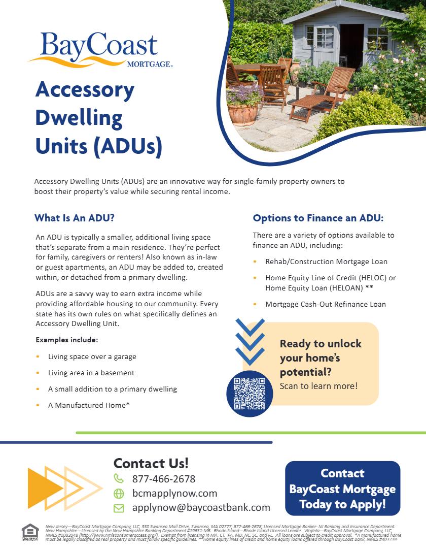 Accessory Dwelling Units (ADUs) Flyer